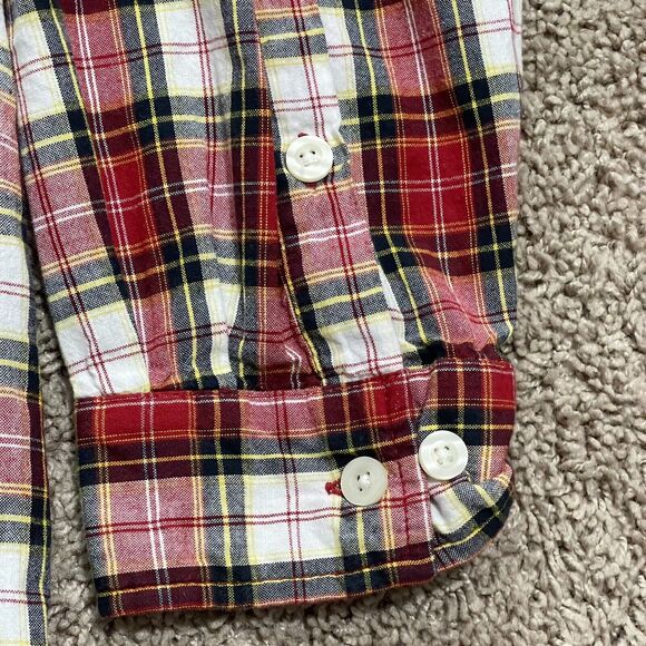 Carhartt Shirt Mens Large Red Plaid Button-Up Cotton Western Workwear Lumberjack - Picture 5 of 10